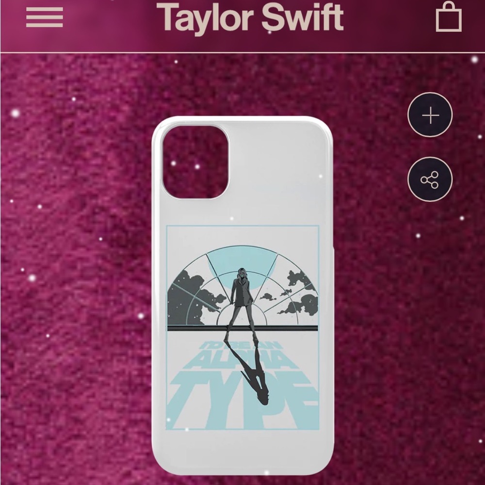 Authentic Taylor Swift Lyric Illustration iphone xs max case. NWT